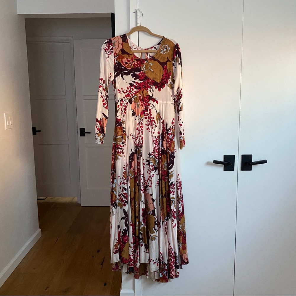 Free People First Kiss Floral Maxi Dress S